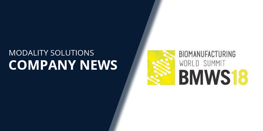 Cold Chain Industry Leader, Modality Solutions, is Silver Sponsor and Exhibitor at Biomanufacturing World Summit