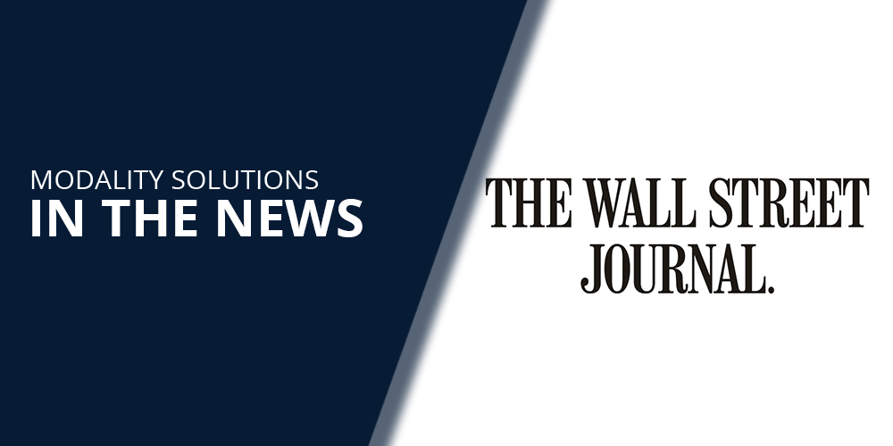 Modality Solutions In the News: Wall Street Journal