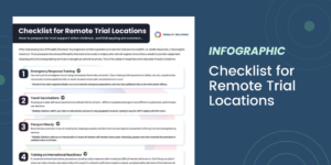 Infographic: Checklist for Remote Trial Locations